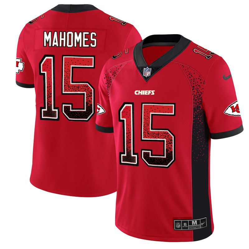 Men Kansas City Chiefs #15 Mahomes Red Nike Drift Fashion Color Rush Limited NFL Jerseys->women nfl jersey->Women Jersey